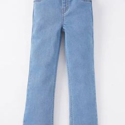 Ed-a-Mamma Girls Blue Cotton Regular Fit Jeans-picture-26