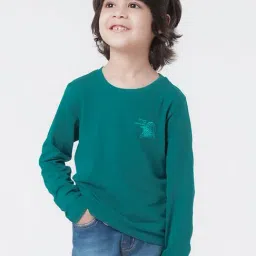 Ed-a-Mamma Kids Green Solid  T-Shirt-picture-18