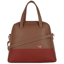 Baggit Brown Color Block Medium Handbag-image-72