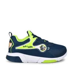 Campus Kids Navy & Green Running Shoes-image-85