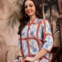 Sangria Ethnic Motifs Printed Regular Kurta with Salwar-picture-45