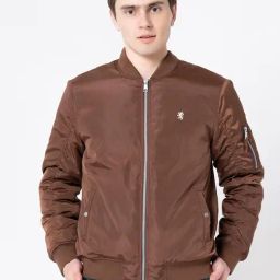 Red Tape Brown Regular Fit Solid Jacket-27