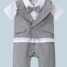 Mark & Mia Infant Boys Romper With Bow-1