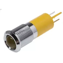 RS PRO Yellow Panel Mount Indicator , Mounting Hole Size 14 mm, IP Rating IP67, Model No 207163-17