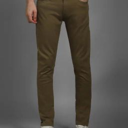 Louis Philippe Brown Cotton Slim Fit Jeans-image-46