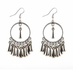 Creative Frogs Silver-Plated Alloy Jhumkas-image-22