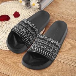 Red Tape Women's Black Slides-picture-30