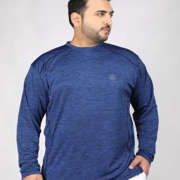 Chkokko Blue Relaxed Fit Solid T-Shirts-image-40