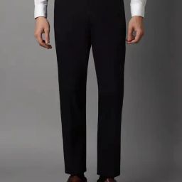 Louis Philippe Black Slim Fit Trousers-image-66