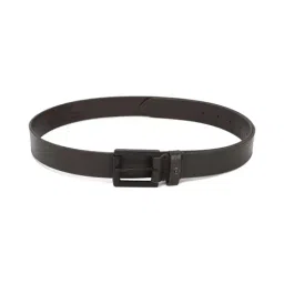 Van Heusen Brown Leather Textured Formal Belt for Men-picture-36