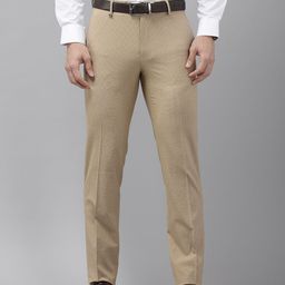 Van Heusen Men Checked Slim Fit Formal Trousers-image-82