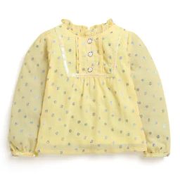Tiny Girl Yellow Printed Top-image-34