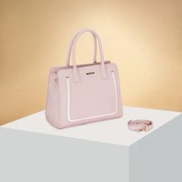 Forever Glam by Pantaloons Pink Solid Medium Shoulder Handbag-image-45