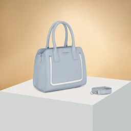 Forever Glam by Pantaloons Blue Solid Medium Shoulder Handbag-image-77