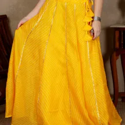NEUDIS Yellow Striped Maxi Skirt-image-91