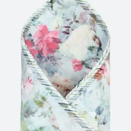 Allen Solly Blue & Pink Floral Pocket Square-37