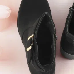 Metro Women's Black Booties-picture-2