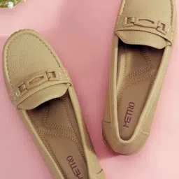 Metro Women's Beige Loafers-picture-24
