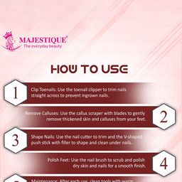 MAJESTIQUE Set Of 7 Manicure & Pedicure Tools Kit image 5