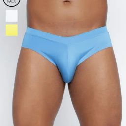 Basiics By La Intimo Multicolored Comfort Fit Briefs - Pack Of 3-picture-1