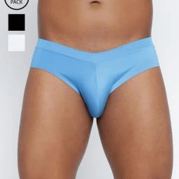 Basiics By La Intimo Multicolored Comfort Fit Briefs - Pack Of 3-picture-3