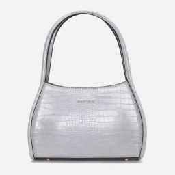 Allen Solly Grey Textured Medium Hobo Handbag-picture-24