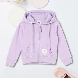 max Girls Printed Front-Open Hooded Sweatshirt-image-33