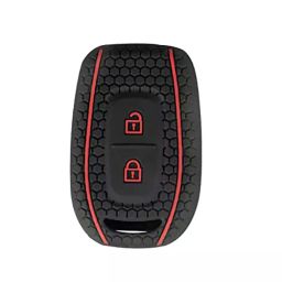 AllExtreme EXKC17 Silicone 2 Buttons Car Remote Key Cover Shell for Renault Kwid, Duster, Datsun Go+-29