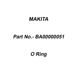 Makita Black Rubber O Ring Size 6 for AN560, Part No BA00000051-11