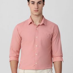 Mufti Men Spread Collar Solid Cotton Slim Fit Casual Shirt-image-74