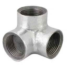 UNIK 3 Way Elbow Galvanized Iron 2 1/2 Inch (65 mm) for Pipe Fittings-57