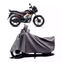 Auto Pearl Two Wheeler Cover with Bag for Mahindra Centuro, Silver-image-37