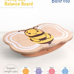 Bonfino Wooden Honey Bee Balance Board - Multicolour-28