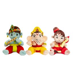 Panda's Box Mantra Chanting Baby Krishna, Hanuman & Ganesha (Pack of 3,  ) | Musical Soft Plush Toys-8