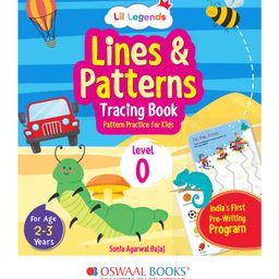 Oswaal Books Lil Legends Lines & Patterns Tracing and Writing Practice Book for Kids, Level-0 | 2 to 3 Year Old |-26