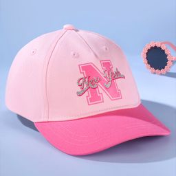 Pine Kids Summer Cap New York Print - Pink-image-51