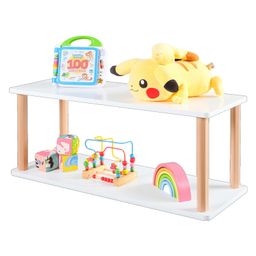 WonderVed Montessori Open Low Shelf - White colour-11