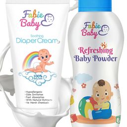 Fabie Baby Diaper Rash Cream for Baby, Organic Rash Cream for New Born Baby, 50ml +50g Powder-image-72
