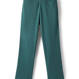 Honeyhap Premium Cotton Elastane Ribbed Waist Solid Color Leggings with Bio Finish - Rain Forest-picture-47