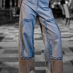 Erazz London Women Textured Faded Original High-Rise Trousers-image-26