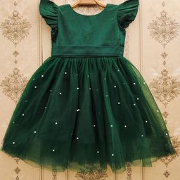 BAESD Girls Ethnic Motifs Net Fit & Flare Dress-23