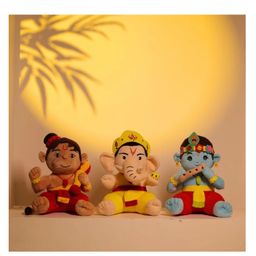 Panda's Box Mantra Chanting Baby Krishna, Hanuman & Ganesha (Pack of 3,  ) | Musical Soft Plush Toys image 4
