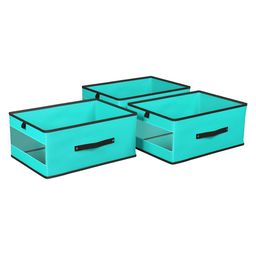 Kuber Industries Green Set of 3 Regular Multi-Utility Organisers image 2