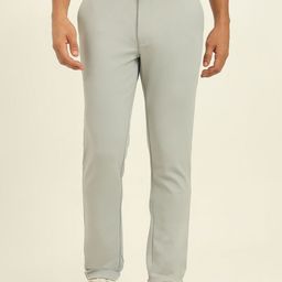 JADE BLUE Men Slim Fit Trousers-picture-1