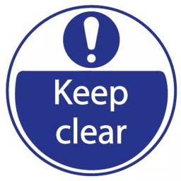 RS PRO Vinyl Mandatory Keep Clear Sign With English Text, 1366409-image-19