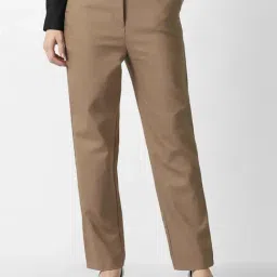 Van Heusen Brown Slim Fit Trousers-picture-17