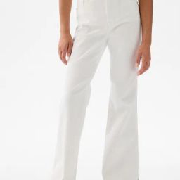 GAP Girls White Cotton Solid Jeans-picture-46
