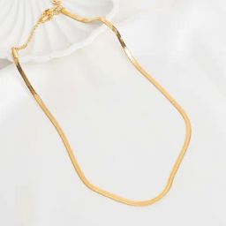 Perfectly Average Herringbone Chain Necklace for Women & Girls-58