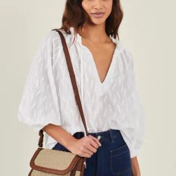 Accessorize London Brown Woven Sling Handbag-image-39