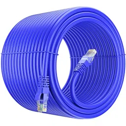 LOTA Cat6 High-Speed LAN Cable PVC Blue 305 m with RJ45 Connector, 305MTR-LT-37